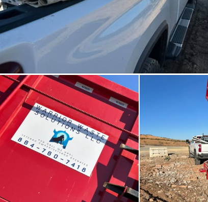 Warrior Waste Solutions trailer branding — YOU CALL WE HAUL